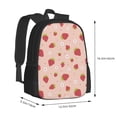 thumbnail image 3 of Daiia Strawberries Backpack for Men and Women -Durable Backpack Large Capacity, Water-Resistant Bag with Adjustable Straps and Laptop Compartment, 3 of 9