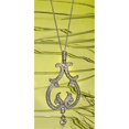 thumbnail image 1 of Bijoux- Lustre- Parchemin avec Strass- Collier- Argent, 1 of 1
