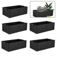 thumbnail image 5 of 5PCS Felt Plant Growing Kits Planter Bags Outdoor Rectangle Plant Fabric Pot Container for Ourdoor Garden-Yvan 26-27s, 5 of 5