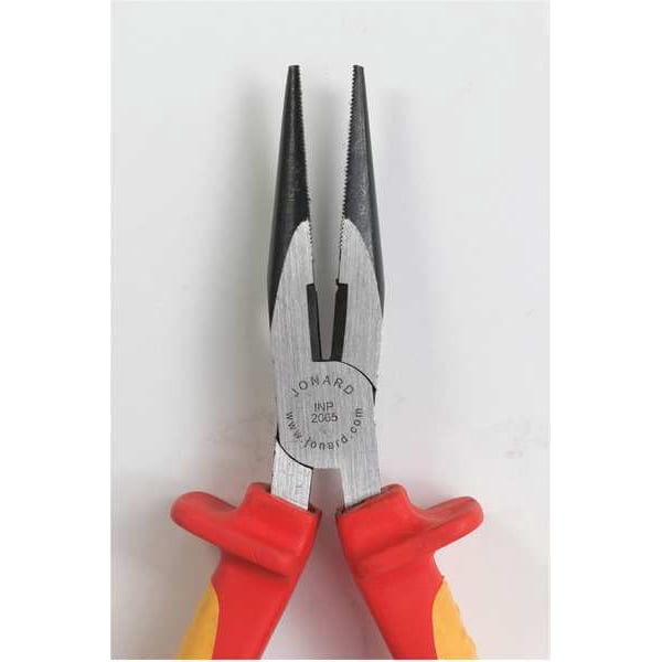 6 1/2 in Long Nose Plier,Side Cutter Cushion Grip Handle INP-2065