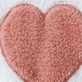 thumbnail image 4 of YMNXA Big Kids Girls Fuzzy Outfit Long Sleeve Love Heart Print Hooded Top And Pant Comfort Warm Loungewear Sets For Casual Daily Wear White 9-10 Years, 4 of 5