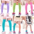 thumbnail image 2 of Bullpiano 3-12Y Kids Sock Candy Color Baby Knee High Long Socks For Girl Children Clothing Accessories 7 Colors (Blue), 2 of 7