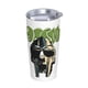 thumbnail image 2 of Vaso MF DOOM de 20 oz, de acero inoxidable, con aislamiento al vacío, para viaje, para automóvil, taza con pajita para bebidas calientes, té helado, café, 2 of 8