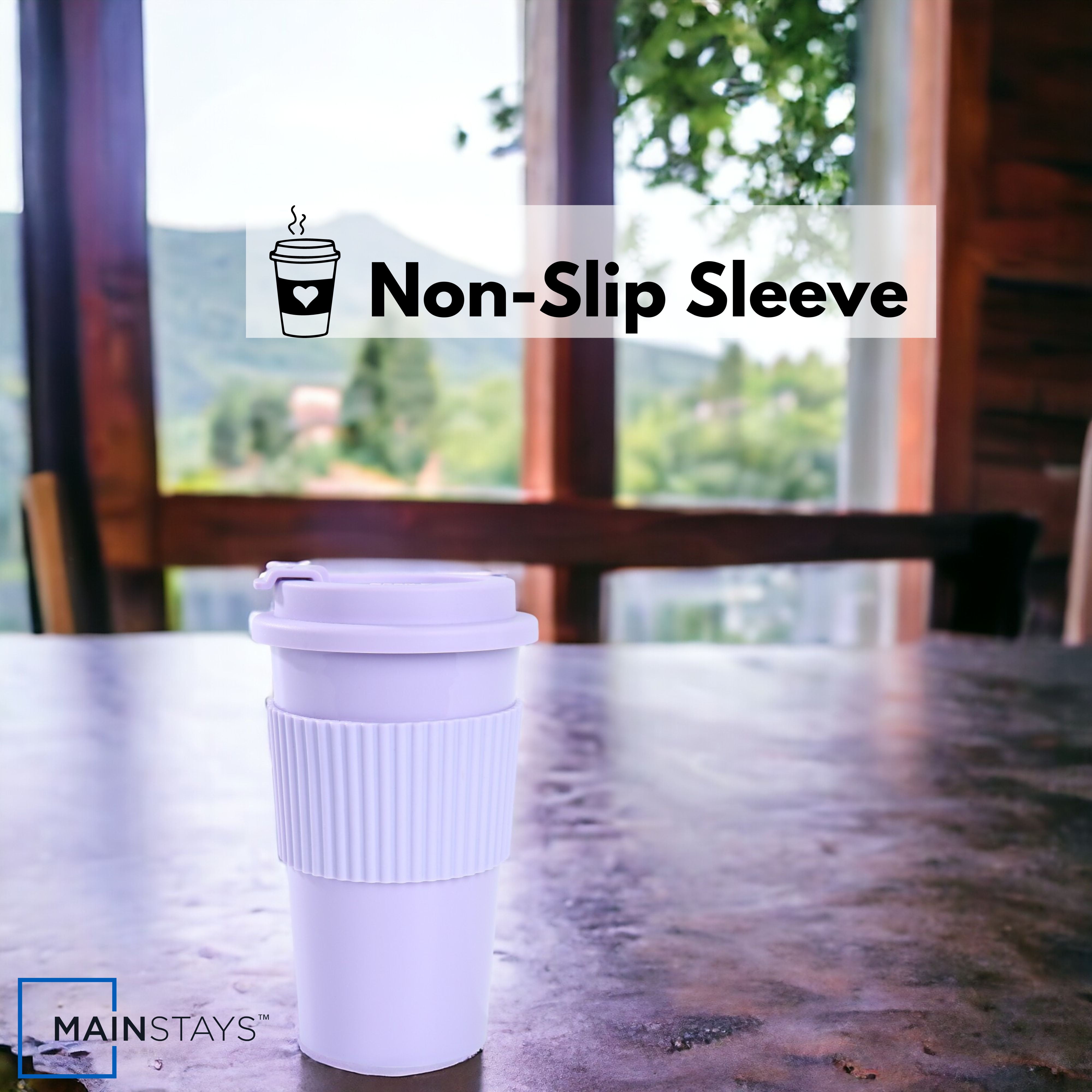 (2 pack) MS $1 COFFEE CUP LILAC WITH TPU HOLDER