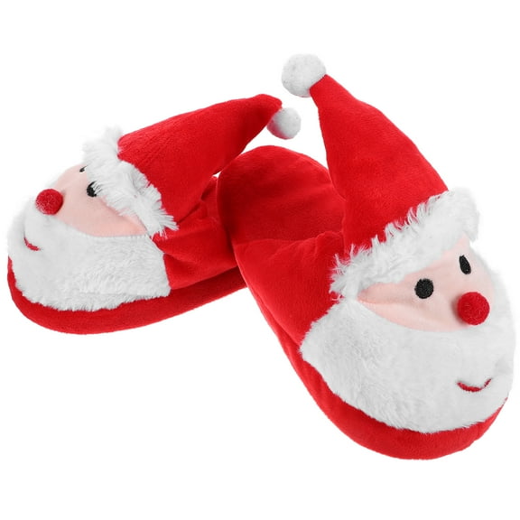FUTUREORYY Plush Slipper Christmas Holiday Indoor Use Multi EVA 1 Pair
