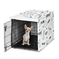 Sweet Jojo Designs Cartoon Puppy Dog Crate Kennel Cover 24in.