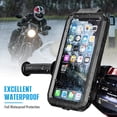 thumbnail image 4 of Soporte universal para teléfono de motocicleta, soporte portátil impermeable para teléfono de bicicleta, rotación de 360 ​​°, soporte desmontable para teléfono inteligente para motocicleta, scooter, soporte para teléfono de bicicleta para teléfono inteligente de 5,5 a 6,8 pulgadas Rojo Verde, 4 of 5