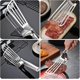 thumbnail image 5 of KAIYANG Espátula de acero inoxidable para pescado, pinza para barbacoa con ranuras, pinza para carne para dar la vuelta y freír carne, 5 of 5