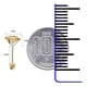 thumbnail image 3 of JOYARIS Broquel Estrella Grande Diamantada Zirconia Mujer Oro 10k A-0000155, 3 of 3