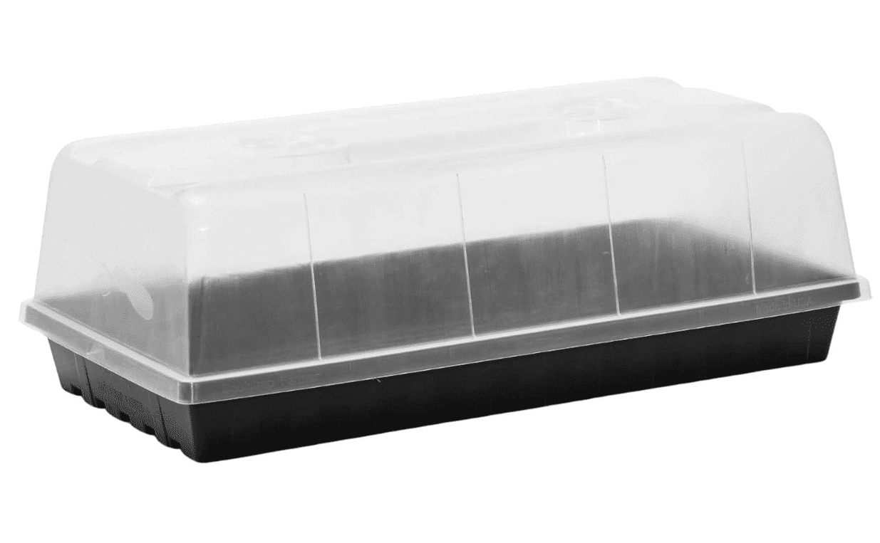 ZMSHOP 1020 Trays w/Humidity Dome Extra Strength, 2 Pack, for Seed Starting Plant Propagation Germination Tray No Holes Fodder System Starter