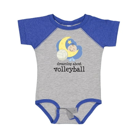 

Inktastic Dreaming About Volleyball Boys or Girls Baby Bodysuit