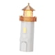 thumbnail image 3 of Lámpara de mesa con forma de faro y altavoz Bluetooth, ideal para la decoración de la habitación de los niños. Blanco, 3 of 9