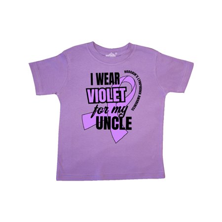 

Inktastic I Wear Violet For My Uncle Hodgkins Lymphoma Awareness Gift Toddler Boy or Toddler Girl T-Shirt