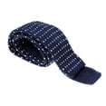 thumbnail image 2 of 2x Corbatas de punto Yuyangstore para hombres de punta plana de moda Corbatas tejidas flacas delgadas, 2 of 8