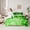 Green White, variant on Castle Fairy Pixelated Blocks Miners Twin Bedding Sets,Futuristic Bedding Comforter Set