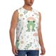 thumbnail image 2 of Fotbe Frog and Mushrooms Men's Camiseta sin Mangas Estampada para Hombres, Playera Casual para Gimnasio, Entrenamiento, Playa-Medium, 2 of 7
