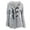 Gray, variant on Clearance LYXSSBYX Cardigans for Women Clearance Women Solid Horn Buttons Cardigan Padded Hooded Coat Long Sleeve Jacket Overcoat Tops
