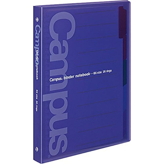 kokuyo binder notebook campus b5 26 holes up to 100sheet purple le