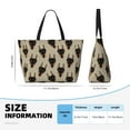 thumbnail image 4 of Easygdp Cute Black Dog Bolsa de Viaje de Playa de Gran Capacidad, Bolsa Tote Perfecta para la Playa, Escapadas de Fin de Semana y Viajes, 4 of 7