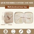 thumbnail image 7 of ZUXONGSY Eagle Forest Print Quilted Bible Cover Case for Women Portable Bible Bag Multifunctional Christian Gift with Pen Holder Handbag for Essentials, 7 of 7