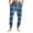 Blue, variant on Cyglowse Men's Funny Pajamas Pants Drawstring Elastic Waist Pants Cuffed Plaid Print Home Sleep Pant With Pockets Light Gray L