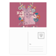 thumbnail image 1 of Renos de Navidad efecto artistico colorido Set cumpleaños gracias tarjeta postal correo lado 20pcs, 1 of 3