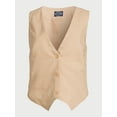 thumbnail image 5 of Scoop Women's and Women's Plus Linen Blend V-Neck Button Vest, Sizes XS-4X, 5 of 5