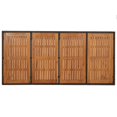 thumbnail image 3 of vidaXL Garden Table with Wooden Top Black 190x90x75 cm Poly Rattan, 3 of 4
