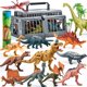 thumbnail image 1 of Juego de juguetes con forma de dinosaurio JOYIN con jaula de almacenamiento, alfombrilla de juego, 19 unidades, de 3 a 5 años, 1 of 8