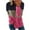 Hot Pink, variant on IROINNID Women's Long Sleeve Sweatshirt Round Neck Mid-Length Print Leisure Full Sleeve Tops Shirts Pullover Sweatshirt, Blue