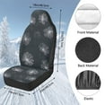 thumbnail image 7 of Uorisanigo Car Seat Covers Premium 2-Pack Front Set, Blanket Cloth Line Daisy Print Seat Covers, All Weather Car Seats Cover Comfort & Protection for Truck,SUV,Sedan,Van, 7 of 7