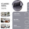 thumbnail image 3 of Miekor Furniture Single Sofa Chair Mid-Century Modern Accent Chair 360°Rotating Sofa Chair for Living Room Bedroom Gray S00003, 3 of 6