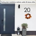 thumbnail image 6 of Uxcell 1-Pack Modern Floating House Numbers for Outside, 8 Inch ABS Matte Black Large Address Numbers with Nail Kits [Digit 2], 6 of 7