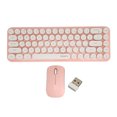 thumbnail image 2 of Combo Clavier et Souris Sans Fil, Clavier pour Machine à Écrire 68 Touches avec Mignons Touches Rondes Rétro, Combo Clavier et Souris Ergonomique Portable pour Ordinateur, 2 of 7