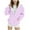 Purple, variant on Taqqpue Girl Hoodie Casual Dot Printed Zip Up Jacket Tops School Outerwear Coat Loose Fit Plus Size Hooded Sweatshirt with Pockets for Kids 4-15Y