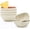Beige, variant on Homienly 6-Pack 4.5 oz Wheat Straw Small Bowls, Unbreakable Serving Dishes, Microwave & Dishwasher Safe, Black
