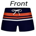 thumbnail image 3 of OGLCCG Men's Swimwear Striped Quick Dry Adjustable Drawstring Summer Swimming Boxer Fashion Square Cut Swimsuits Trunks Briefs, 3 of 5