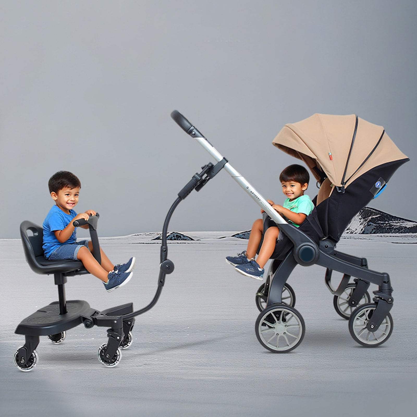 Multifunction Baby Strollers Platform Easy Installation 25kg Load Bearing Pram Assist Pedal For Second Child Family