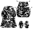 thumbnail image 7 of TSOVTHRID Black Gray Camouflage Pattern Gaming Chair Covers Slipcovers 4 PCS Non-Slip Game Chair Cover with Armrest Covers Universal Rotating Gaming Armchair Protector, 7 of 7