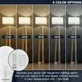 thumbnail image 2 of Luxrite A19 LED Light Bulb 15W=100W CRI90 5CCT 2700K-5000K Dimmable 1600 Lumens E26 Base Title CA20 ETL Listed 24 Pack, 2 of 7