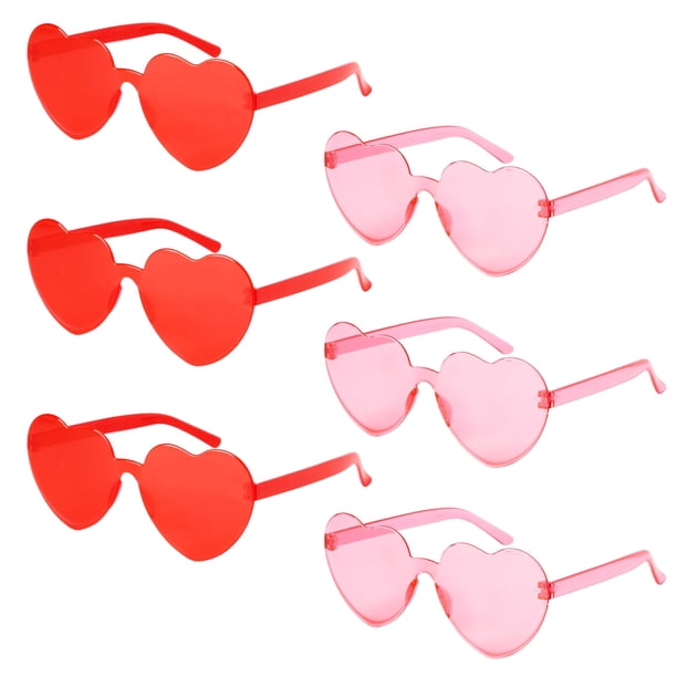Gafas de sol JOYIN Gafas sin montura en forma de corazón para el día de San Valentín