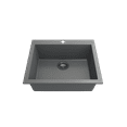 thumbnail image 3 of Bocchi 1606-506-0126 Campino Uno 24" Undermount Single Basin Granite Kitchen Sink - Grey, 3 of 7