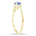 thumbnail image 2 of SZUL Women's Round Shaped Tanzanite and Diamond Sparkle Ring in 10K Yellow Gold, 2 of 5