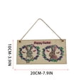 thumbnail image 6 of kladzum Easter Wooden Hanging Sign Happy Easter Bunny Wooden Door Sign Easter Wood Hanging Door Sign for Spring Easter Tree Front Door Decoration, 6 of 6