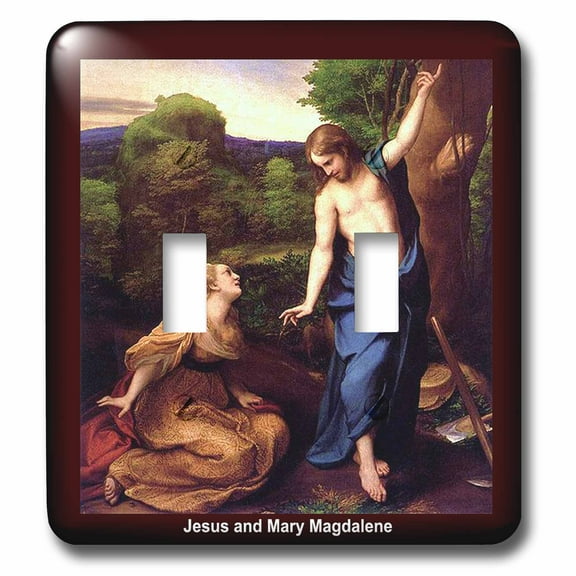 3dRose, Jesus and Mary Magdalene, double toggle switch