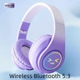 thumbnail image 4 of Original Wireless Bluetooth Headphones for Computer RGB Glowing Smiley Face Noise Reduction Gaming Headset Gamer Girl Bass Sport, 4 of 25