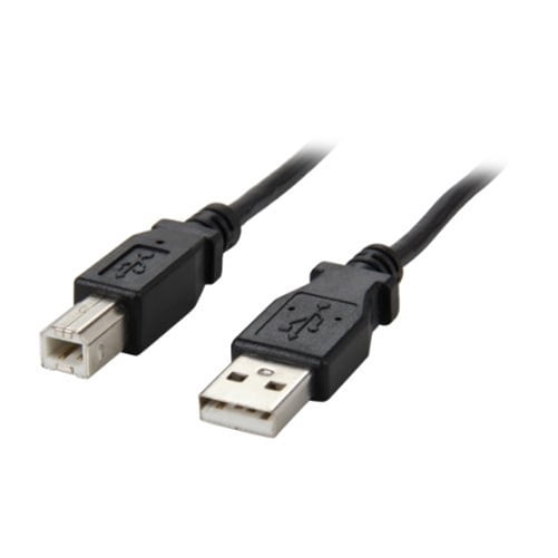Link Depot USB cable A/male to B/male Printer Cable Black 6 ft