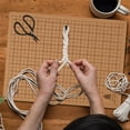 thumbnail image 3 of EASTIN Macrame Board with Pins 12x16in Double Side Macrame Project Board with Grids Portable Braiding Board with Instructions Reusable Macrame Board and Pins, 3 of 9