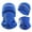 Blue, variant on Men's 2 PC Winter Beanie Neck Gaiter Reflective Stripe Fleece Cold Weather Set Free Size