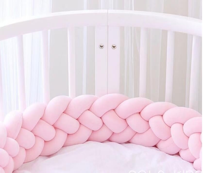 1 Piece handcrafted bed anti - bump rug. Wool yarn, home accent. Knitting & craft yarn. Cozy, soft, good for felting & cushions. Bulky, thick for DIY. (White - 2m)
